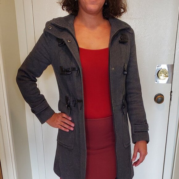 Stylish Forever21 Wool-Polyester Coat - Picture 3 of 8